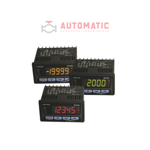 Indicadores digitais com display multicolorido